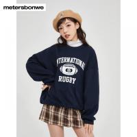 [1件5折价:109.5]美特斯邦威女高领假两件卫衣