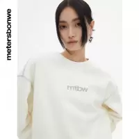 [1件3折价:69]美特斯邦威女时尚廓形印花卫衣