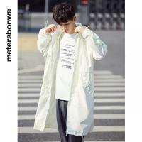 [1件3折价:129]美特斯邦威男时尚幻彩中长款风衣