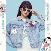 [1件5折价:260]美特斯邦威女MTEE101忠狗-甜蜜C位蓝色牛仔夹克
