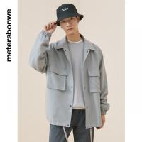 [1件5折价:245]美特斯邦威男翻领多袋教练服