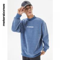 [2件2折价:55]美特斯邦威男装半高领雪尼尔复合长袖毛衫