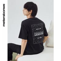 [1件5折价:65]美特斯邦威太空实验后背印花T恤