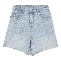 [好货直降:339]美特斯邦威女新基本提花牛仔短裤