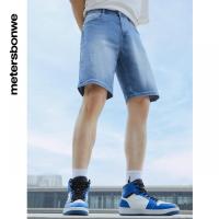 [1件5折价:95]美特斯邦威男新基本凉感牛仔舒适中裤