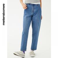 [1件5折价:130]美特斯邦威女时尚潮款基本牛仔妈咪裤