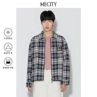 [1件3折价:334.5]ME&CITY复古格纹茄克外套
