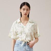 [2件2折价:49]ME&CITY女印花系带衬衫