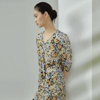 [2件2折价:39]ME&CITY女截短印花衬衫