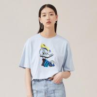 [99元3件]ME&CITY女短款亮片印花T恤