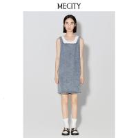 [1件3折价:186]ME&CITY牛仔背带连衣裙