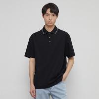 [1件5折价:185]ME&CITY男时尚领口撞色装饰细节POLO