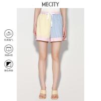 [1件3折价:126]ME&CITY细条纹撞色短裤