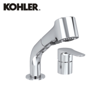 科勒K-45435T-4-CP齐悦抽拉式梳洗用台盆龙头