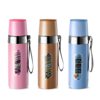 DKADI匡迪保温杯304不锈钢男女士便携小学生大容量杯子450ml金色