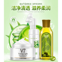 《苏宁专享》韩婵护肤四件套组合 洗面奶保湿补清爽控油收缩毛孔 超值特惠