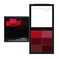 《苏宁专享》6色口红盘 经典大红色 一盘六色 功能更多腮红唇蜜 新娘影楼初学