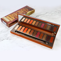 《苏宁专享》MYG高档NAKED眼影 欧美HEAT12影盘 烟熏妆火焰珠光哑妆12色烟熏妆666A