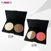 《苏宁专享》MYG彩妆2色粉饼+2色腮红 四色修容粉饼 高光侧影 704