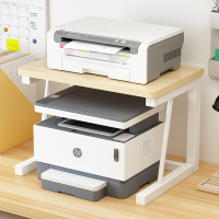 纳丽雅打印机置物架多功能双层收纳整理办公室桌面上小型家用复印机架子