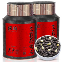 茉莉花茶八窨茉莉碎银茶化石传统云南古树茶普洱茶熟茶老茶叶罐装