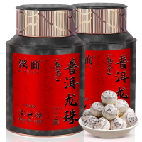 普洱茶熟茶易武普洱龙珠茶叶云南小沱茶古树料小粒普洱罐装500g