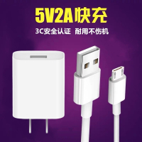 vivoX6S Plus vivoX6L手机闪冲5V2A充电器头高速直充数据传输充电套装适配专用铜芯2A白色1米数据线快