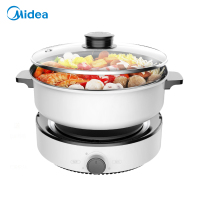 美的(Midea)电煮锅多用途锅家用多功能大容量宿舍电火锅煎烤机电热锅电炒锅分体式简约不粘锅MC-DY26Easy501