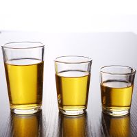 钢化玻璃水杯家用玻璃杯耐热泡茶杯子白酒杯啤酒杯套装杯子可微波
