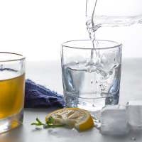 6只/12只无铅白酒杯套装钢化玻璃啤酒杯烈酒杯家用耐热茶杯烈酒杯