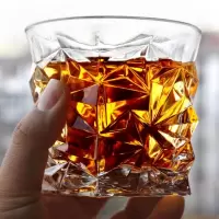 创意威士忌酒杯个性洋酒杯酒吧啤酒杯果汁杯烈酒杯无铅玻璃水杯