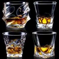 无铅玻璃创意高档砖石威士忌杯性欧式洋酒啤酒水晶玻璃杯子个家用