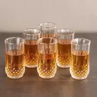 无铅玻璃杯威士忌酒杯欧式啤酒杯套装耐热加厚水杯洋酒杯KTV酒具