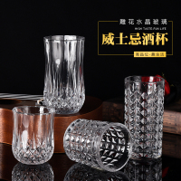 加厚无铅玻璃威士忌酒杯洋酒杯啤酒杯KTV家用欧式古典酒杯烈酒杯