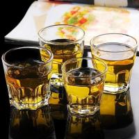 玻璃酒杯 钢化啤酒杯 餐饮配送白酒杯 直身茶水杯一两半 二两半