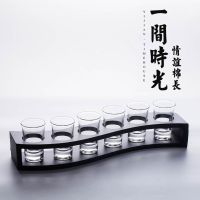 白酒杯套装 家用玻璃酒杯一口杯子弹杯烈酒杯啤酒杯 酒吧鸡尾酒杯