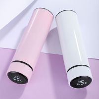 大容量智能温度显示保温杯女学生韩版可爱 男ins风简约学生杯子