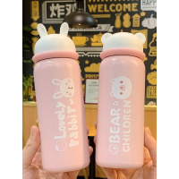 小清新萌妹子少女心保温杯韩版时尚学生可爱成人小学生卡通直饮杯