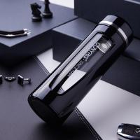 高档玻璃杯 耐摔防烫泡茶杯 男士商务会议车载玻璃水杯子400ML