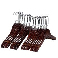 欧斯若(OUSSIRRO)10个装实木衣架复古家用木头木质衣撑仿古儿童男女服装店衣架裤夹