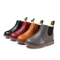 kidadndy女童短靴秋冬季新款百搭童鞋男童马丁靴儿童宝宝加绒棉靴