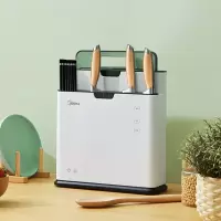 美的 砧板刀具筷子消杀毒消毒机除菌机家用小型多功能智能紫外线烘干防霉 分类收纳菜板筷子刀架XSA2K01白色