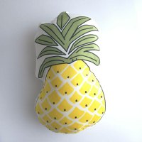 ins小清新菠萝仙人掌抱枕靠垫现代北欧简约家居装饰双面沙抱枕菠萝双面印花尺寸参照详情