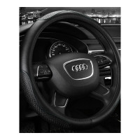 奥迪A6L方向盘套真皮A4LA8L方向盘套Q3Q5Q7A5A7专用奥迪K-14爵士黑
