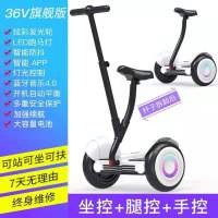 双轮电动儿童平衡车可坐可骑小学生女便宜智能代步车带扶手可坐可骑旗舰版
