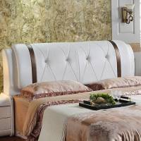 欧式床头板软艺卧室双人床靠背板简约现代床头定制1.8米