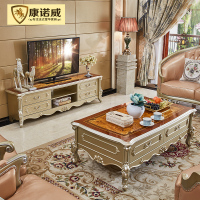 欧式电视柜茶几组合套装现代简约卧室地柜客厅实木电视机柜小户型