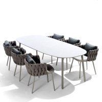 户外桌椅北欧室外庭院别墅露天阳台露台花园休闲创意编藤桌椅组合