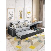 多功能沙发床 两用 可折叠 客厅双人小户型储物布艺转角贵妃沙发