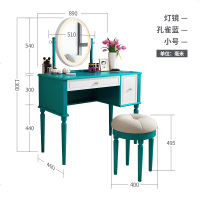 梳妆台收纳柜一体小户型美式实木化妆台带灯多功能现代简约化妆桌
